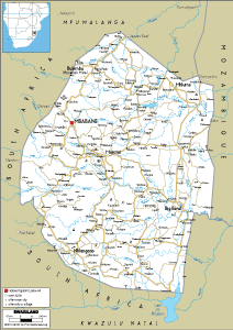 ROAD Map of Eswatini