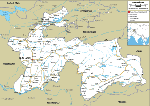ROAD Map of Tajikistan