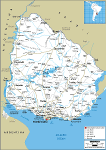 ROAD Map of Uruguay