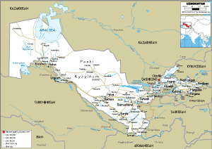 ROAD Map of Uzbekistan