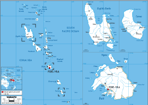 ROAD Map of Vanuatu