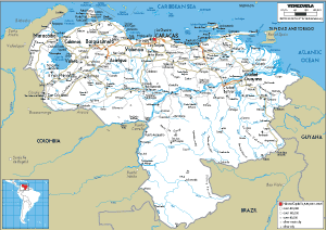 ROAD Map of Venezuela
