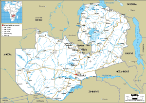ROAD Map of Zambia